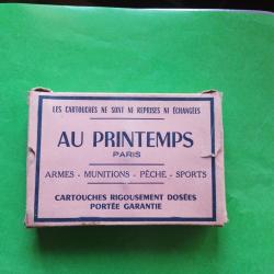 vielle boite de cartouche cal 20 au printemps poudre T 9 CARTOUCHE pour collection