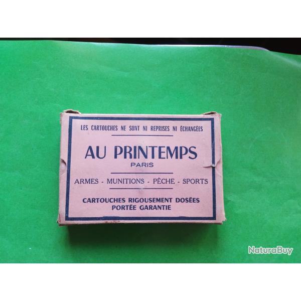 vielle boite de cartouche cal 20 au printemps poudre T 9 CARTOUCHE pour collection