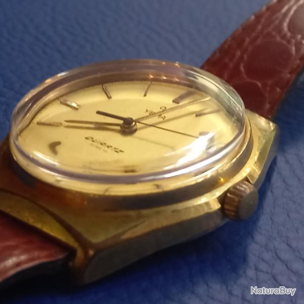 montre YEMA vintage  mouvement  quartz 32768 Hz