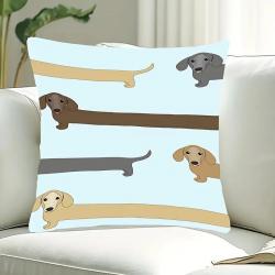 COUSSIN IMPRIMÉ TECKELS