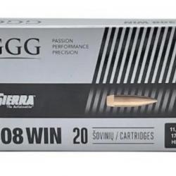 20 Munitions .308 Win HPBT Match 175 gr - GGG / Sierra