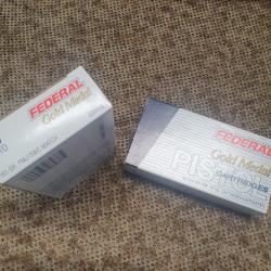 lot de 2 boites soit 100 cartouches FEDERAL de calibre 45 ACP à balle FMJ SEMI WADCUTTER de 185 gr