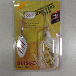 Spinnerbait jointed target blade 2, 28 gr, de marque SUISSEX, modèle predator
