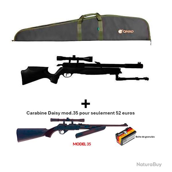 PACK COMBIN ! PACK7 Carabine Arrow Gamo 5,5 mm + Carabine PCP pompe Daisy 35, 4,5 mm + Lun. 4 x 20