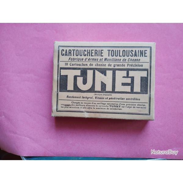 ancienne boite  TUNET cal 16 poudre T plomb du 7 complete pour collection