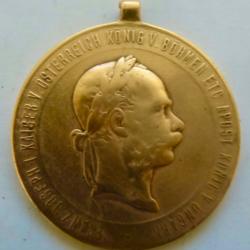 Medaille BRONZE FRANZ JOSEPH 1ER 2 DECEMBRE 1873 ( autriche )
