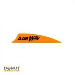 Plume de flèche Plastique AAE Wav - 2 Pouces / Orange Sunset Gold