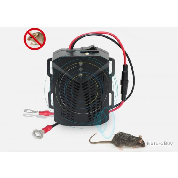 Rpulsif Ultrason Souris/Rat 12V Anti-Rongeurs LED Protection Voiture/Moteur