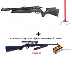 PACK COMBINÉ ! PACK10 Carabine Arrow Gamo 5,5 mm + Carabine PCP pompe Daisy 35, 4,5 mm + Lun. 4 x 20