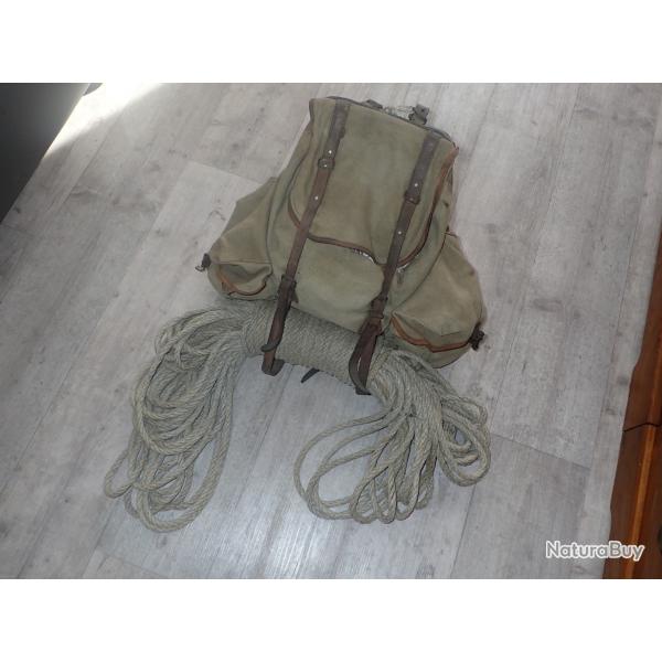 Sac  dos + corde. Unit de montagne, Chasseurs Alpins ?