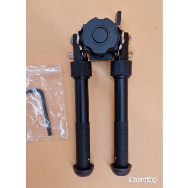 Bipied sur rotule 15  22cm pour rail Picatinny