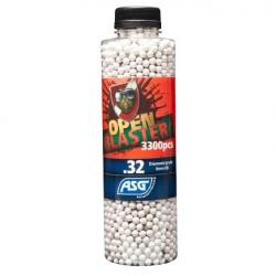 BILLES BIO 0.32G OPEN BLASTER EN BOUTEILLE DE 3300 "ASG"