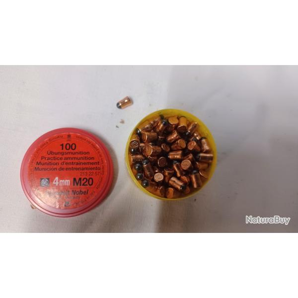 Munition d'entrainement cal 4 mm