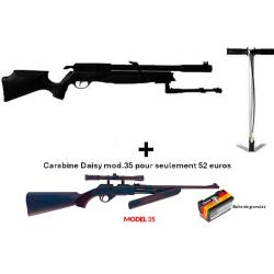 PACK COMBINÉ ! PACK11 Carabine Arrow Gamo 5,5 mm + Carabine PCP pompe Daisy 35, 4,5 mm + Lun. 4 x 20