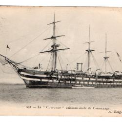 CPA - Marine Militaire La COURONNE vaisseau école de canonnage N°1061