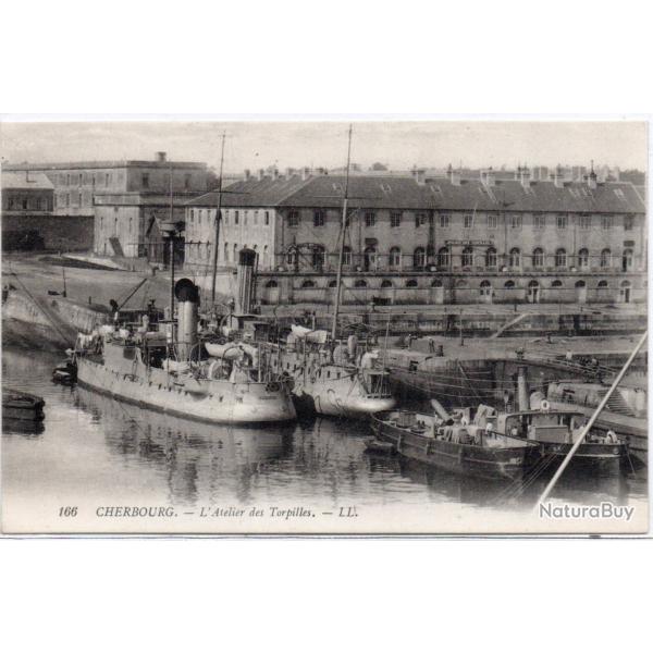 CPA - MARINE MILITAIRE -CHERBOURG- L'Atelier des Torpilles  N1401