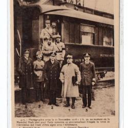 CPA -11 NOVEMBRE 1918 A 7H30 LE MARECHAL FOCH PART POUR PARIS N°1068