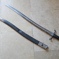 Baïonnette britannique 1856/58 Yatagan XIX Fusil Martini Henry 1865-1875 Enfield 1858 SCH16BAI001