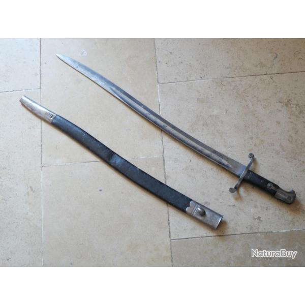 Baonnette britannique 1856/58 Yatagan XIX Fusil Martini Henry 1865-1875 Enfield 1858 SCH16BAI001