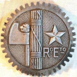 ITALIE RARE plaque de char Regio Eserito italien faisceau et étoile ref SDB25MED017