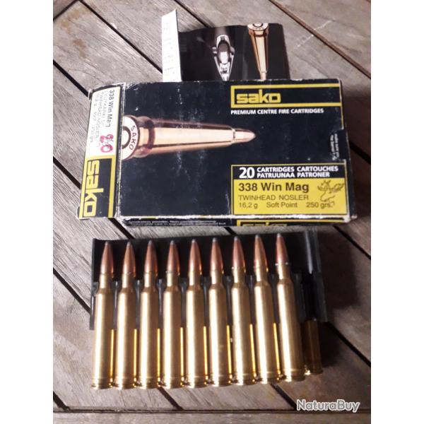 Munition Sako 338 Win Mag 16.2g