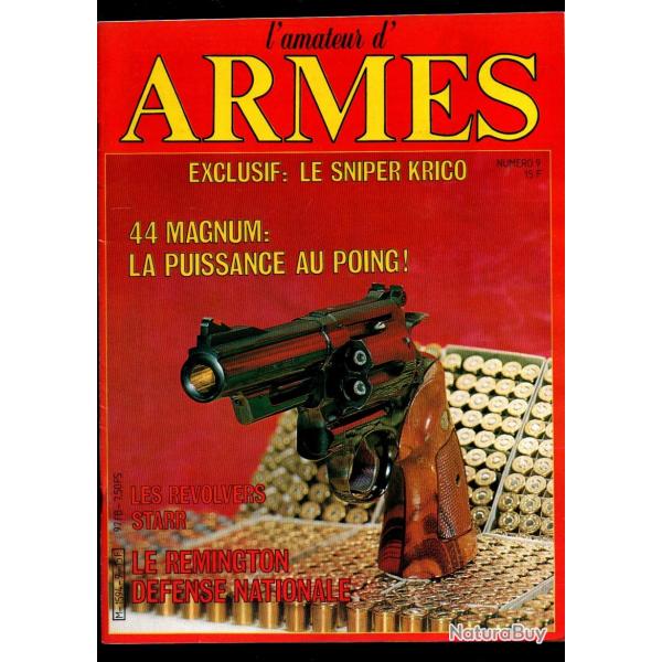 l'amateur d'armes 9 collector, rvolvers starr, sniper krico, rmington defense nationale, duel au