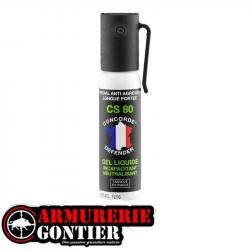 Bombe lacrymogène anti agression GEL CS 25ml