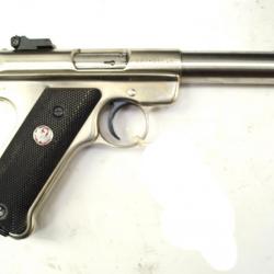 Pistolet Ruger MK II 22LR Inox 6"