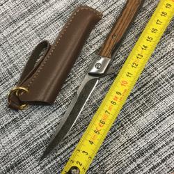 Couteau de poche modèle «  effilé façon Damas « 