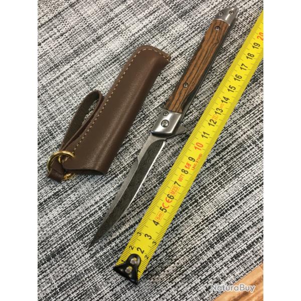 Couteau de poche modle  effil faon Damas 