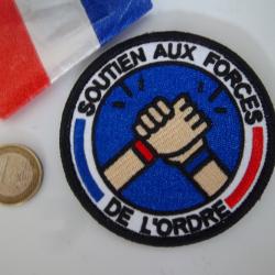 écusson collection soutien forces de l'ordre insigne tissu Scratch