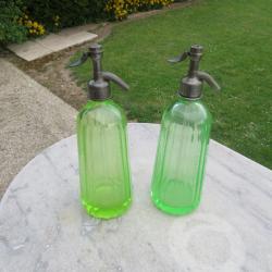 Anciens Siphon à eau de Seltz, brasseries de la Somme (France), datant du début du 20e siècle