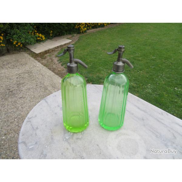 Anciens Siphon  eau de Seltz, brasseries de la Somme (France), datant du dbut du 20e sicle