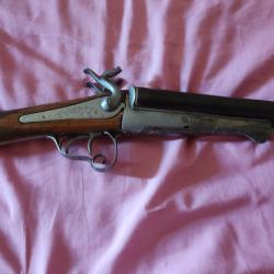 Fusil à broche type Lefaucheux COACH GUN calibre 16/65