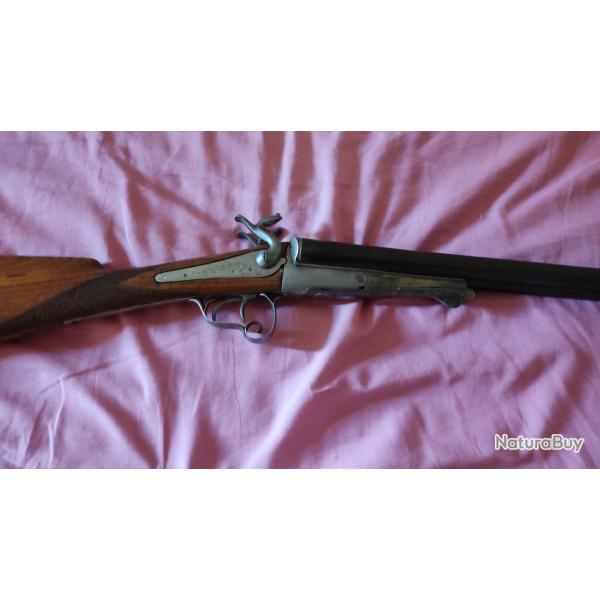 Fusil  broche type Lefaucheux COACH GUN calibre 16/65