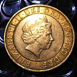 angleterre piece de two pound 1998 Elizabeth II bi-metal