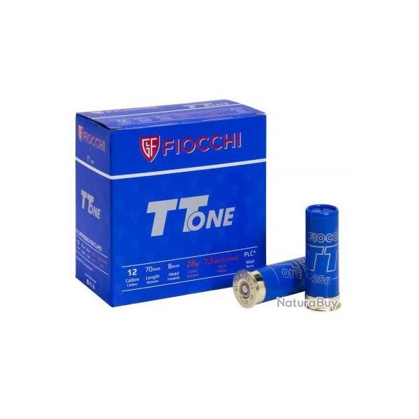 CARTON DE 250 FIOCCHI TT ONE CAL 12/70 28G PL 7.5