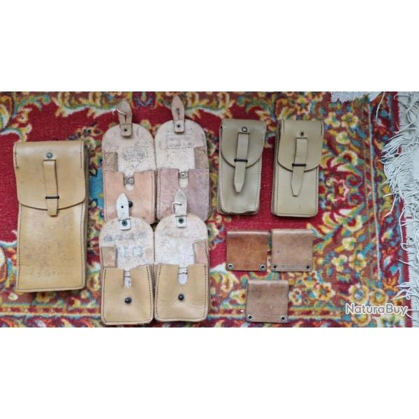 porte chargeurs  militaires cuir