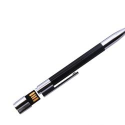 Stylo USB 32 Go en métal - Stylo à bille avec clé USB intégrée, cadeau d'affaire pratique