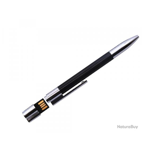 Stylo USB 32 Go en mtal - Stylo  bille avec cl USB intgre, cadeau d'affaire pratique