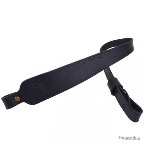 BRETELLE EN CUIR VRITABLE - NOIR - LIVRAISON GRATUITE