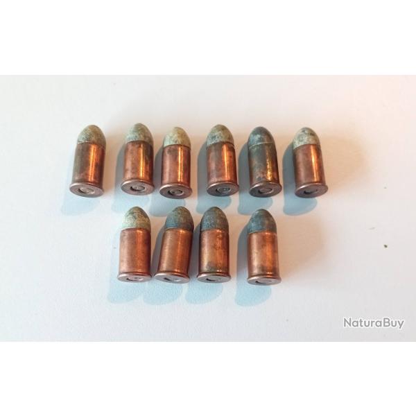 Lot de 10 munitions calibre 380 / Poudre Noire