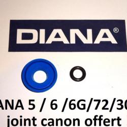 joint piston + canon DIANA 6 / DIANA 5 DIANA 6G T01 / 72  / 30 / 6M - air comprimé 4.5 c177 (b14345)