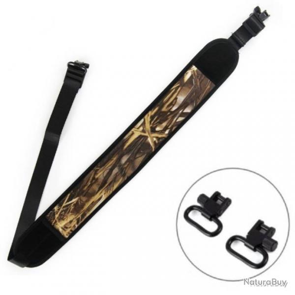 BRETELLE FUSIL OU CARABINE EN NOPRNE - CAMO - LIVRAISON GRATUITE