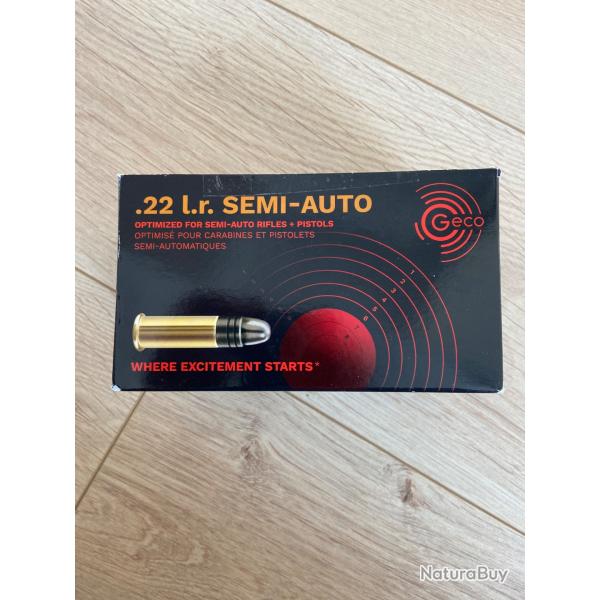Pack 500 munitions Geco semi-auto 22lr