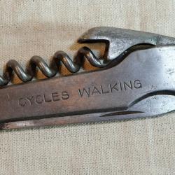 Tire bouchons Limonadier canif ancien Corkscrew Cycles WALKING CAB25CNR018