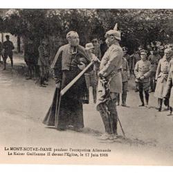 CPA - Le Mont-Notre-Dame pendant l'occupation allemande  N°1083