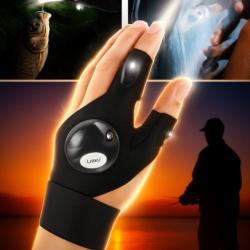 Gants Led Etanche Lampe De Poche Lumineux Homme Femme Pêche Chasse Cyclisme Bricolage Nuit Exterieur