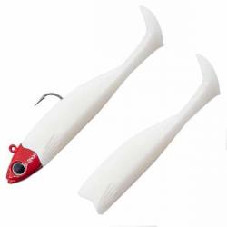 Fiiish Combo Master Shad 75mm 6g White Coco Red Head