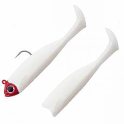 Fiiish Combo Master Shad 100mm 8g White Coco Red Head